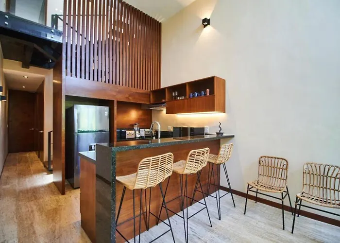 Aldea Zama Oasis: Private Pool With 24/7 Security Apartment